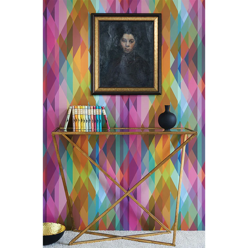 Carta da Parati “PRISM Bright Multi on Fuchsia” | COLE & SON - Image 3
