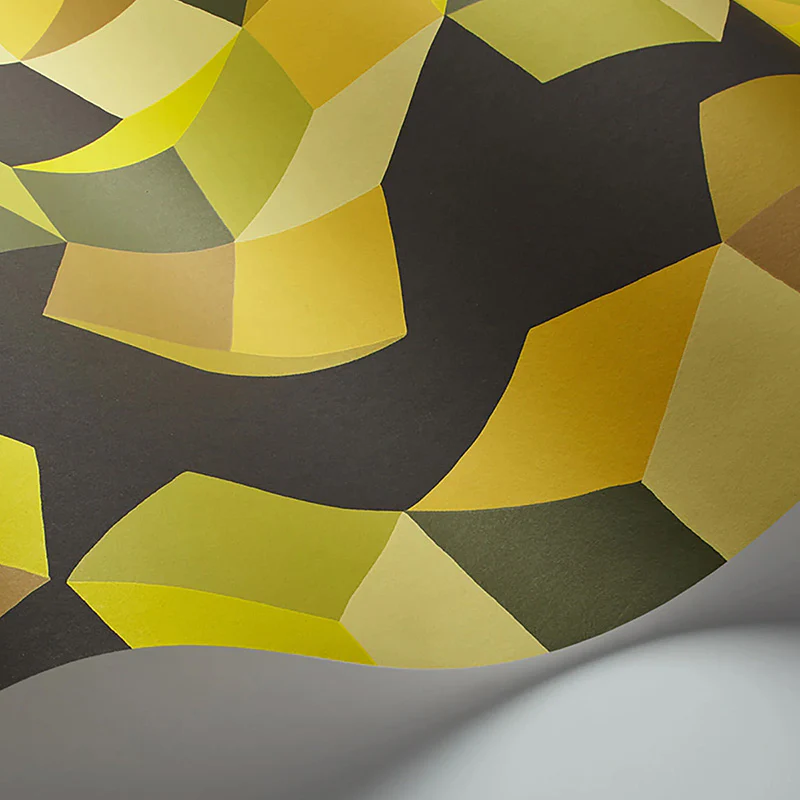 Carta da Parati “PUZZLE Chartreuse on Charcoal” | COLE & SON - Image 2