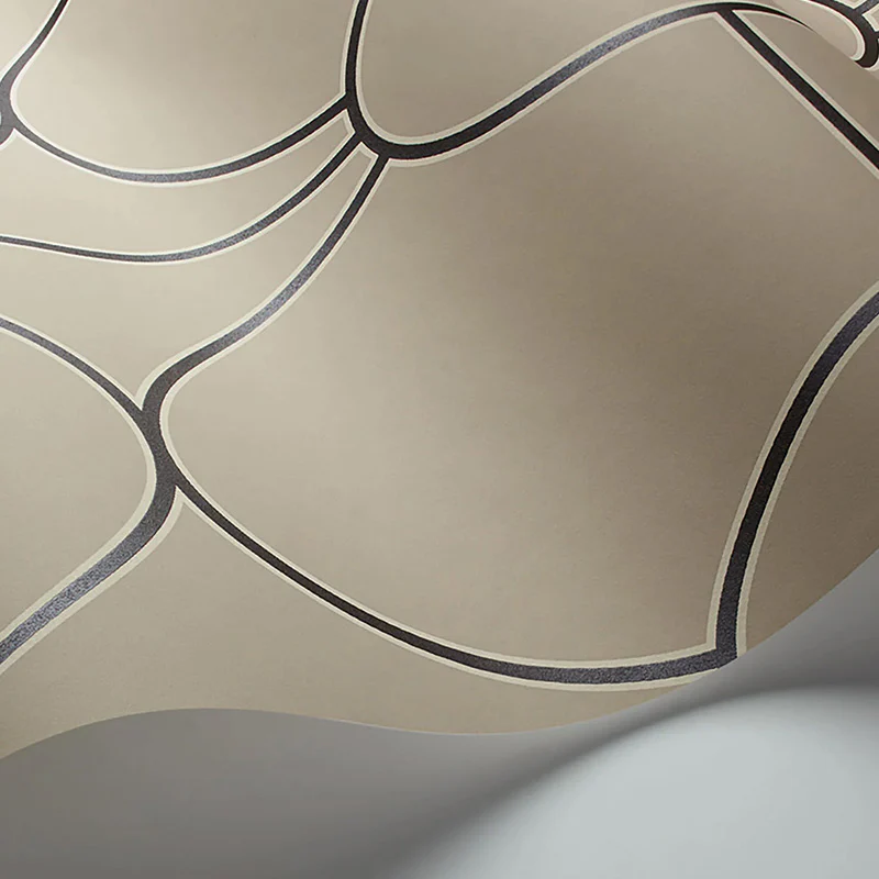 Carta da Parati “RIVIERA Charcoal on Linen” | COLE & SON - Image 2