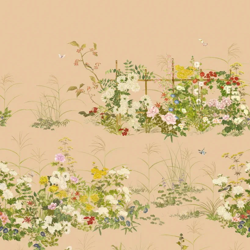 Carta da parati "Scenic Flora color oro metallizzato" - YOKU | COLE&SON