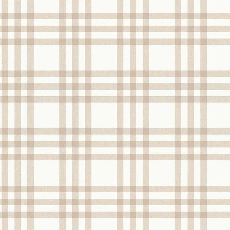 Carta da parati "Scozzese - Beige", a metraggio o rotolo