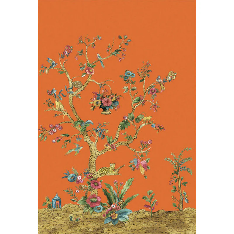 Carta da parati - "Tanzania Tree of Life Mural - Clementine" | WALLQUEST - DAISY BENNETT