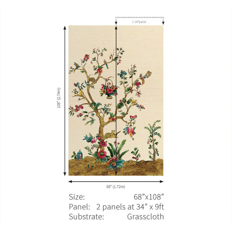 Carta da parati - "Tanzania Tree of Life Mural - Tuscan Gold" | WALLQUEST - DAISY BENNETT - Image 3