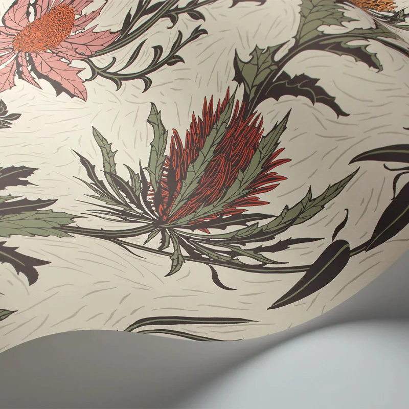 Carta da Parati "THISTLE ARANCIONE" Botanical | COLE & SON - Image 2