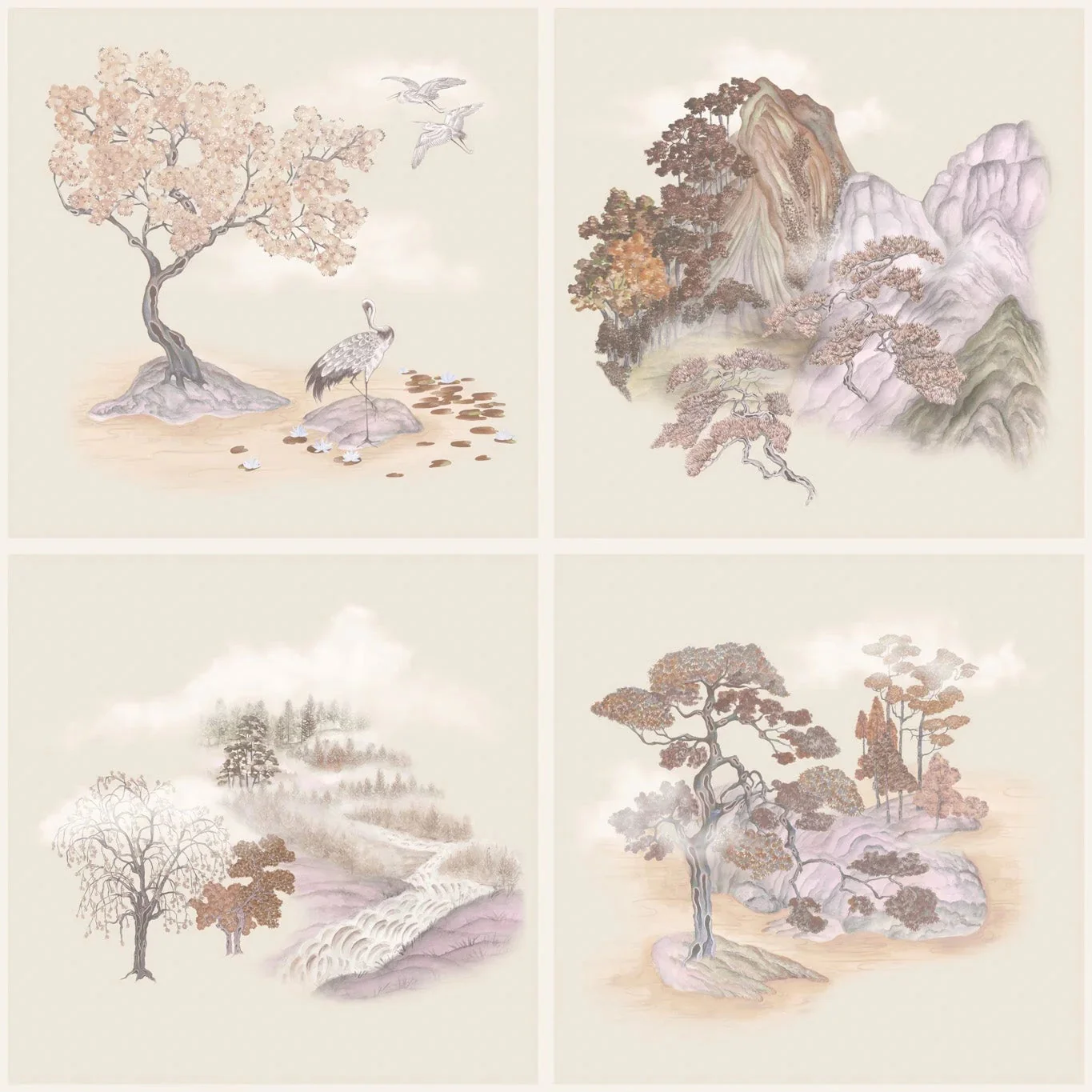 Carta da parati "Tile Toile ocra" - YOKU | COLE&SON