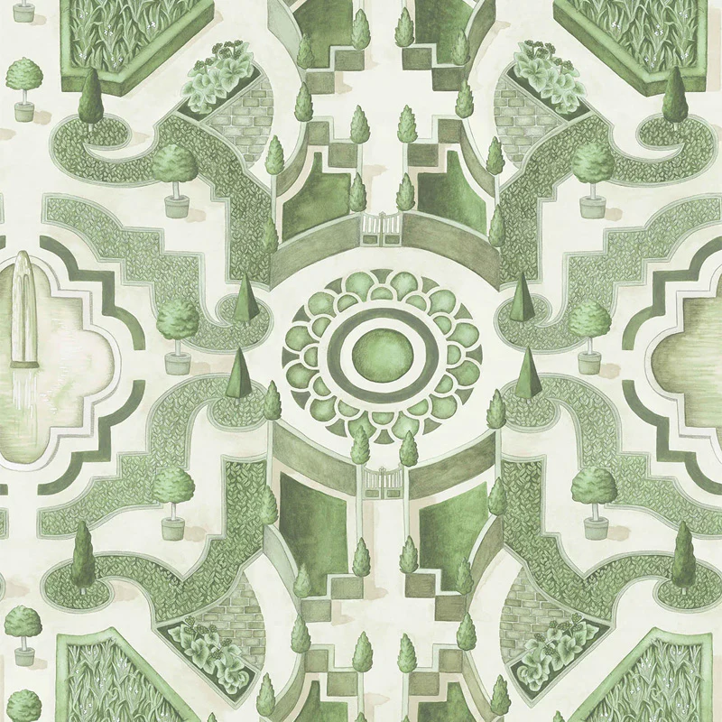 Carta da Parati "TOPIARY VERDE" Botanical | COLE & SON
