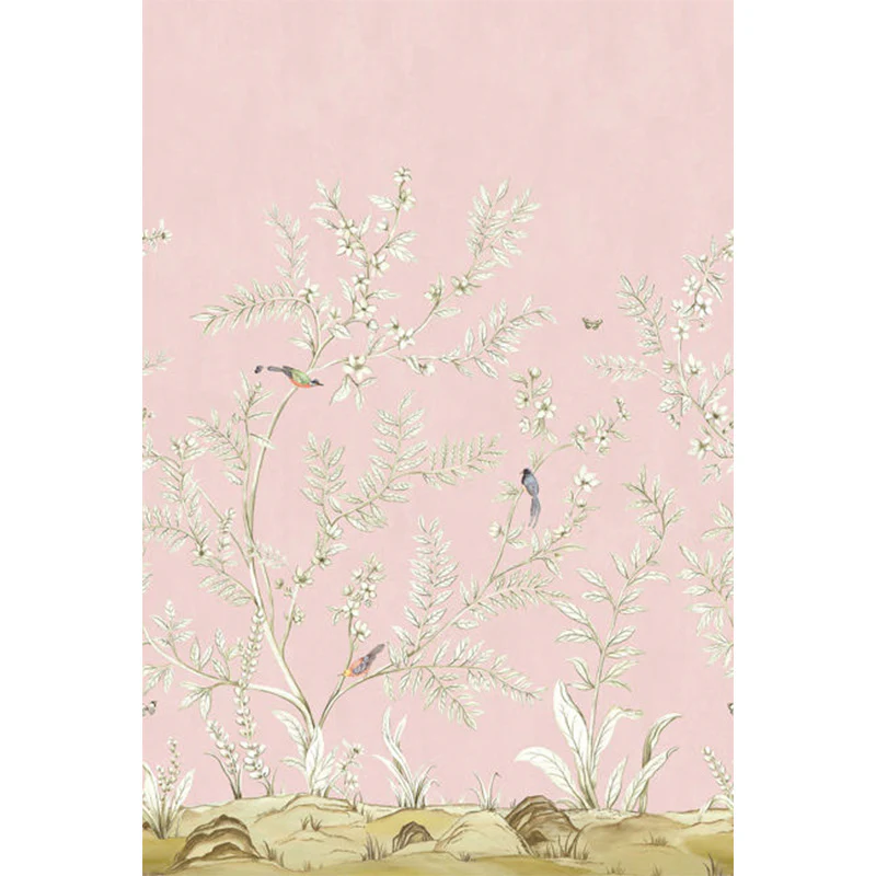 Carta da parati - "Vining Beauty Mural - Rose Petal" | WALLQUEST - DAISY BENNETT
