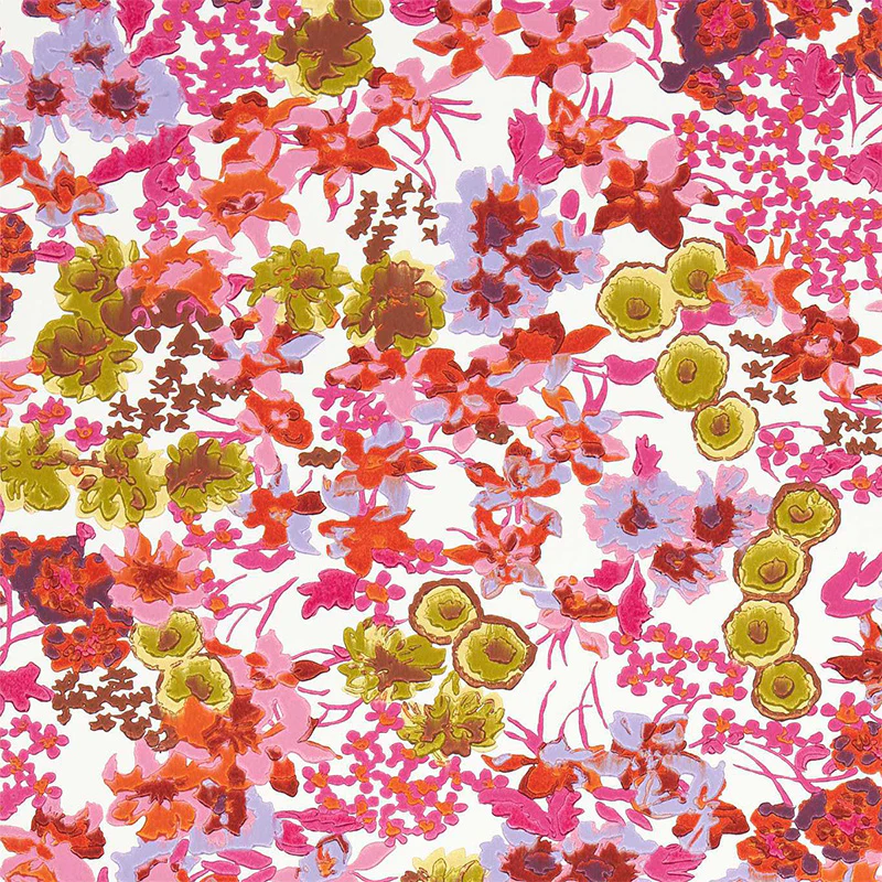 Carta da Parati “WILDFLOWER MEADOW CARNELIAN/SPINEL/PEARL” | HARLEQUIN