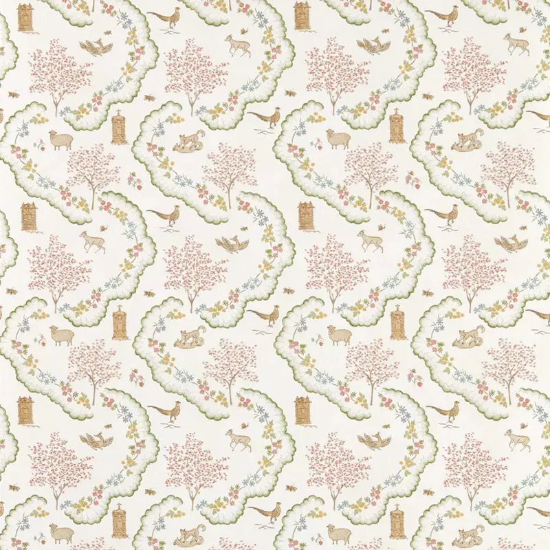 Carta da parati "Wildflower Meadow Verde" - Highgrove - SANDERSON