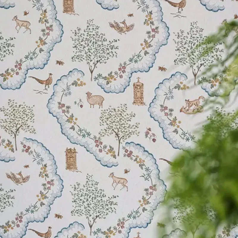 Carta da parati "Wildflower Meadow Verde" - Highgrove - SANDERSON - Image 2