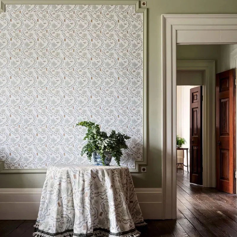 Carta da parati "Wildflower Meadow Verde" - Highgrove - SANDERSON - Image 3
