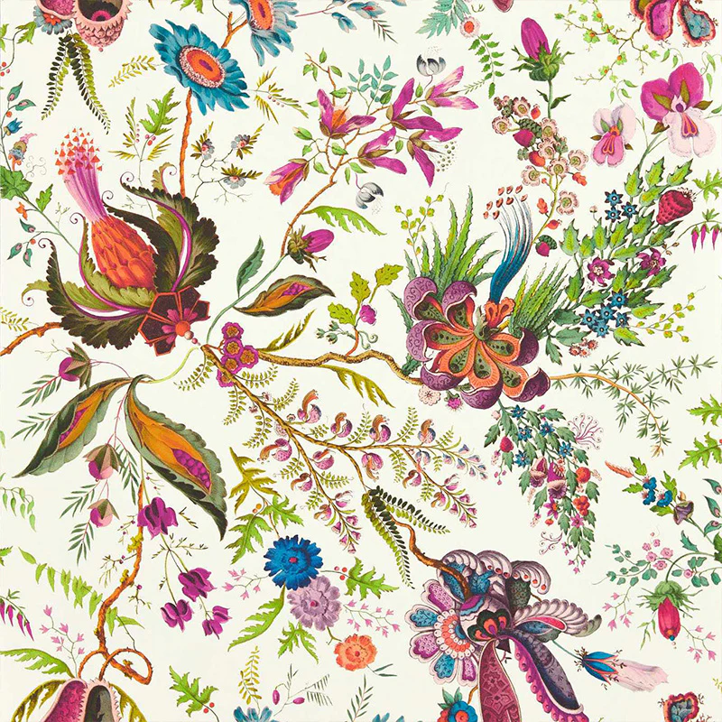 Carta da Parati “WONDERLAND FLORAL SPINEL/PERIDOT/PEARL” | HARLEQUIN