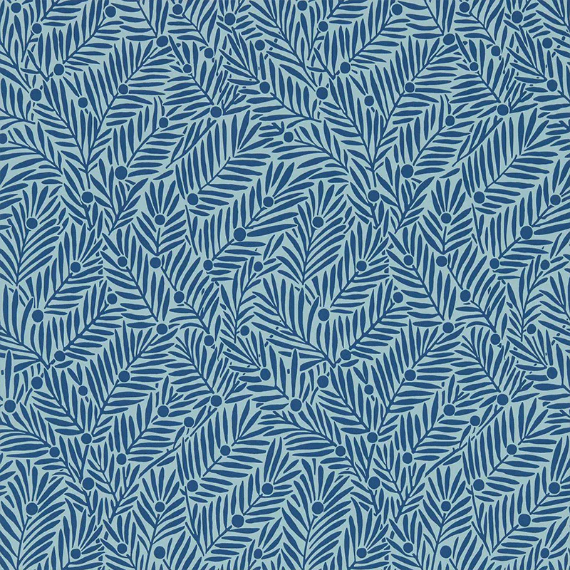 Carta da Parati "YEW & ARIL INDIGO" Morris & Co. - Sanderson - METRO