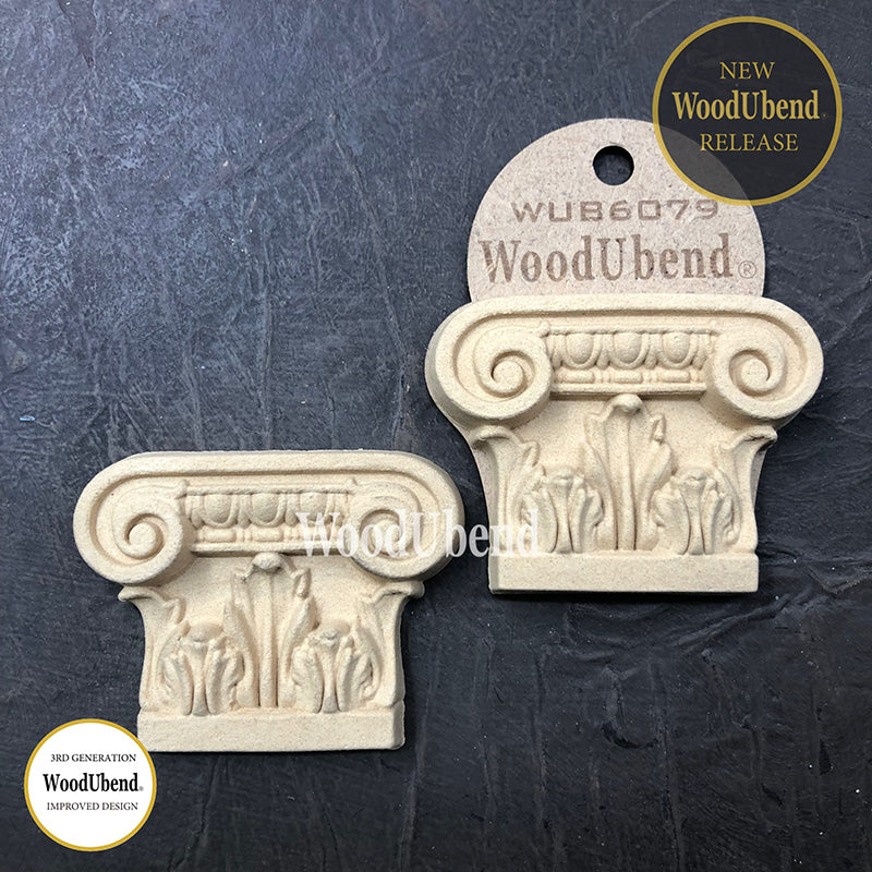 Coppia di Fregi Decorativi "Capitellino", WoodUbend