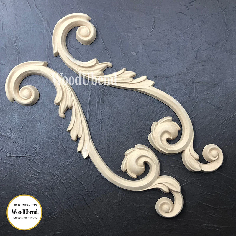 Coppia di Fregi Decorativi "Liuta maxi”, WoodUbend