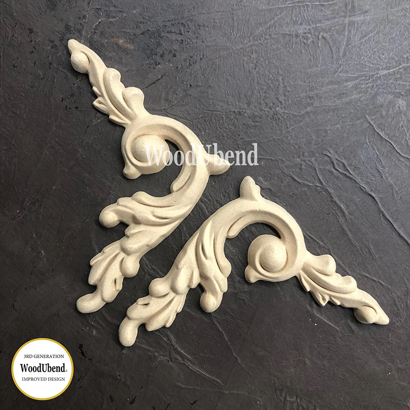 Coppia di Fregi Decorativi “Violet”, WoodUbend