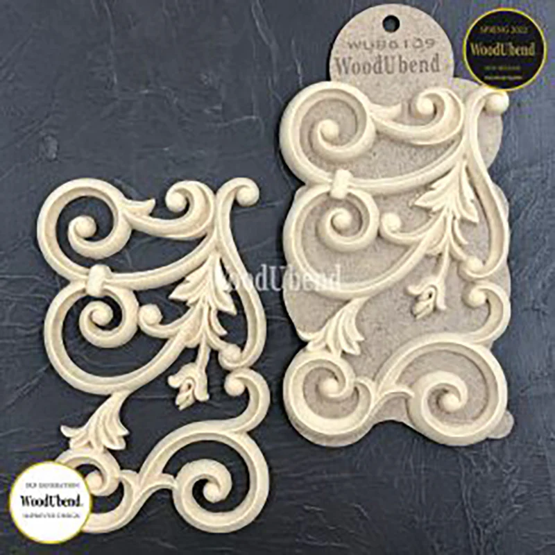 Coppia di fregi "Liberty Flower", WoodUbend