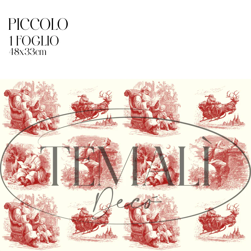 Dècoupage "Christmas Toile" Rosso - Image 3