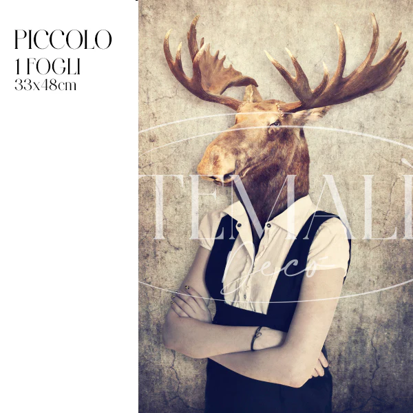 Dècoupage Fauna Pop - Alce Glam - Image 8