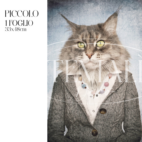 Dècoupage Fauna Pop - Gatto Raffinato - Image 3