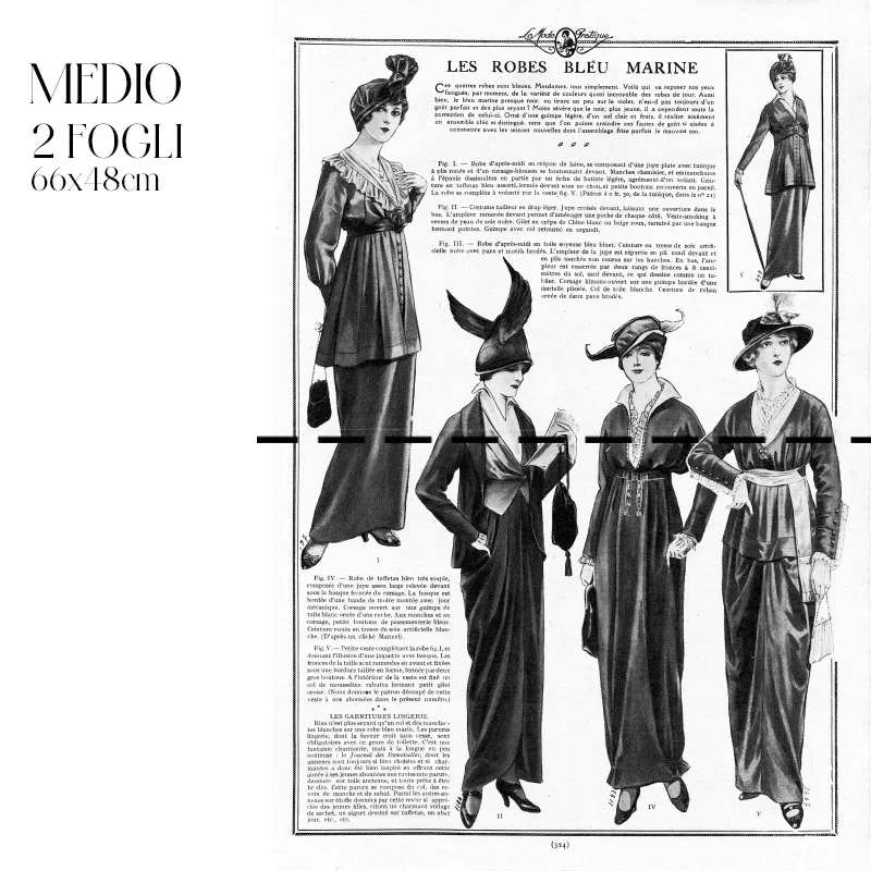 Dècoupage Moda - Bleu Marine - Image 4