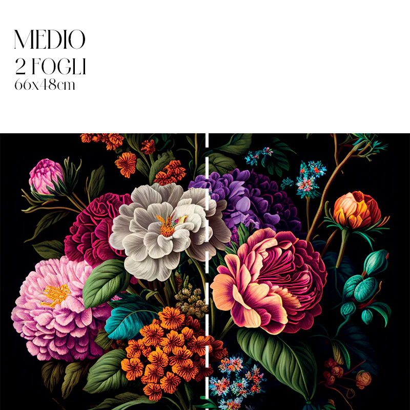 Dècoupage Modern Flora - Bouquet Colorato - Image 4