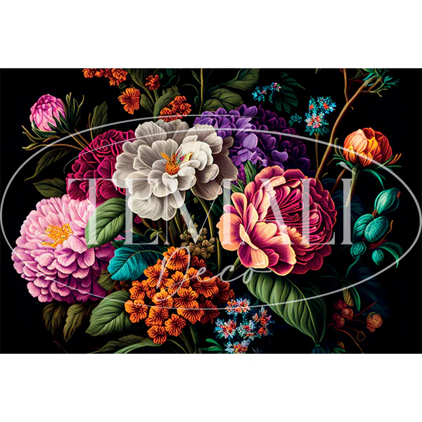 Dècoupage Modern Flora - Bouquet Colorato - Image 5