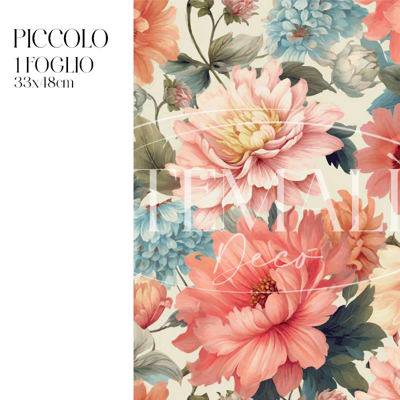 Dècoupage Modern Flora - Bouquet Peonie - Image 2
