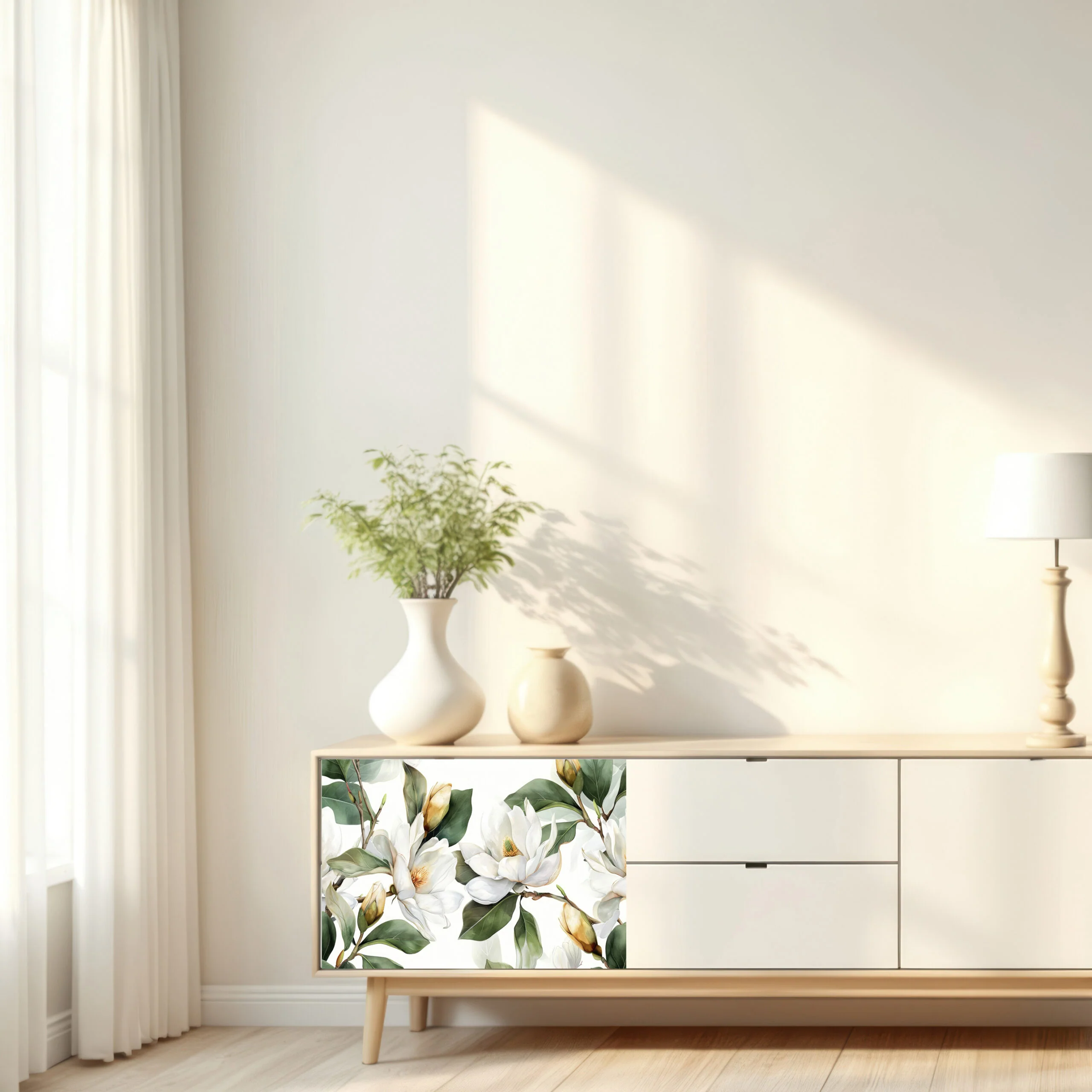 Dècoupage Modern Flora – Fiori bianchi - Image 2