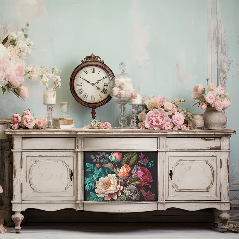 Dècoupage Modern Flora - Fucsia Peonies - Image 2