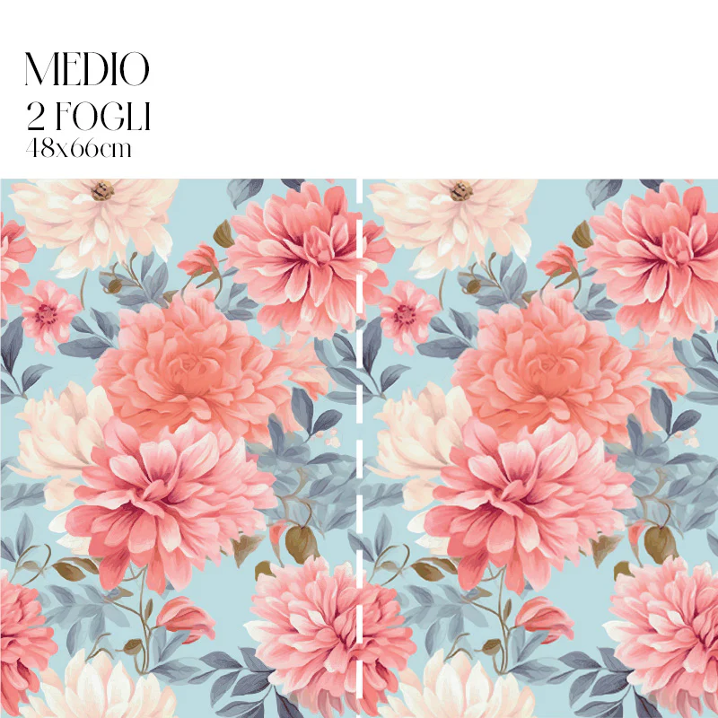 Dècoupage Modern Flora - Peonie Azzurre - Image 3