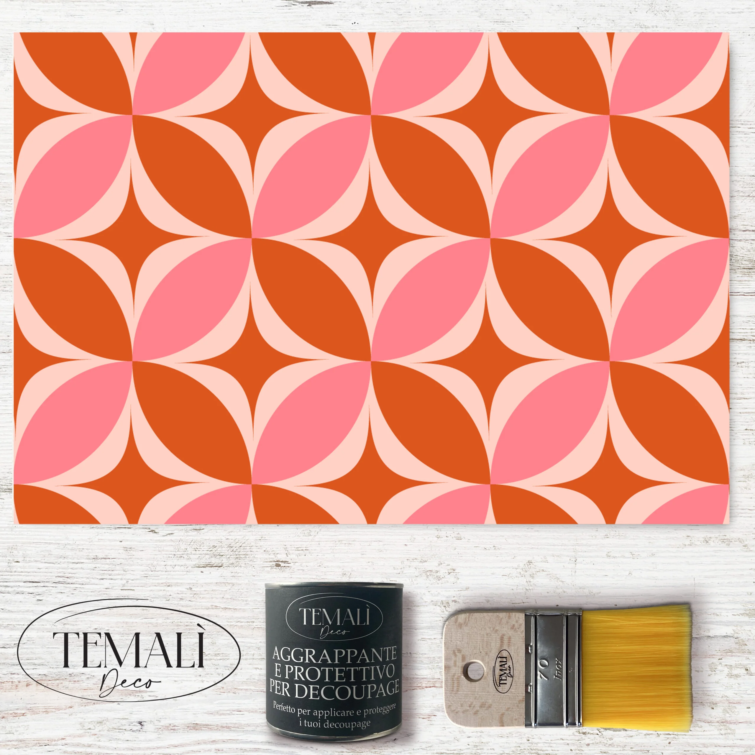 Découpage Tappezzeria – Petali psichedelici