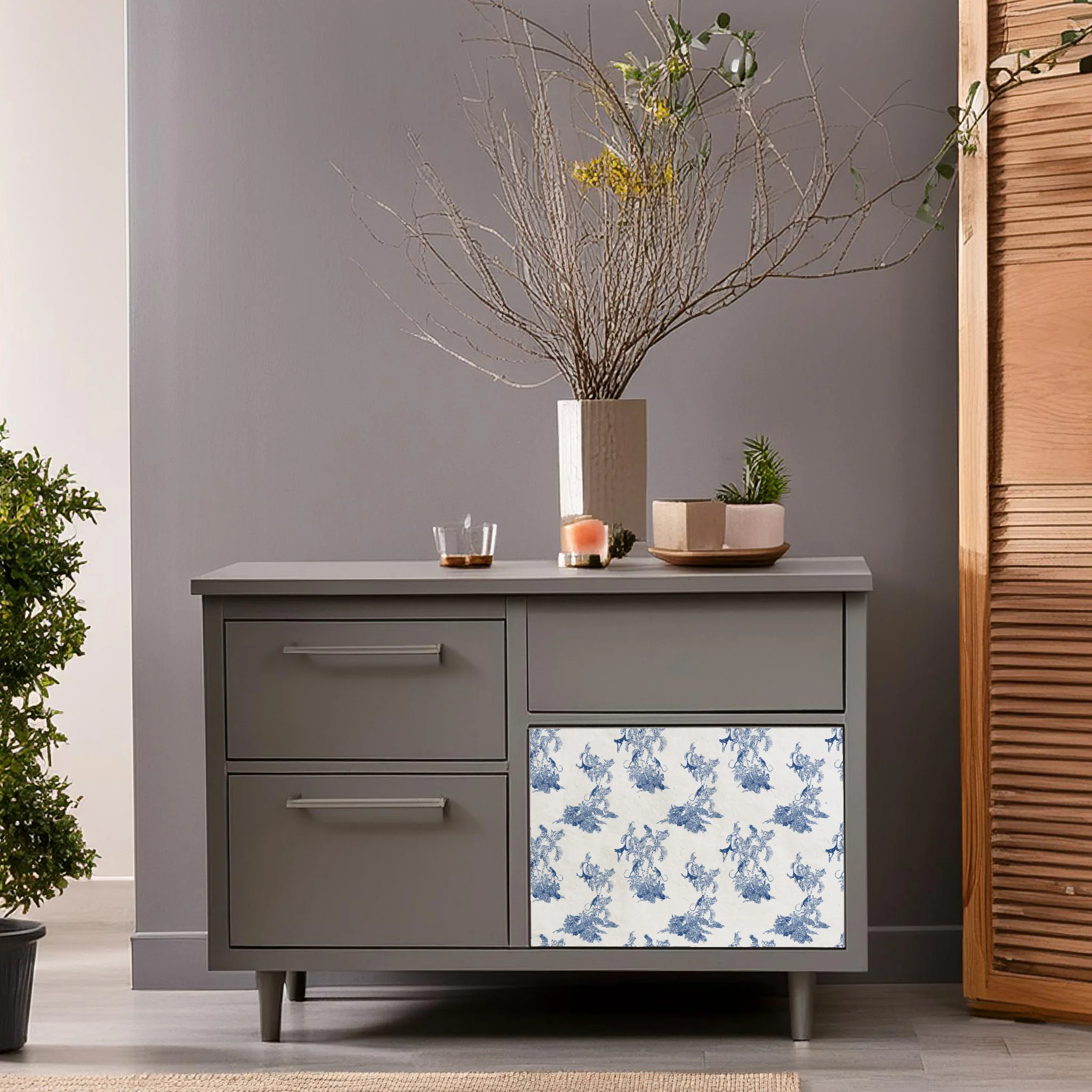 Dècoupage Toile de Jouy - Scimmie Blu - Image 2