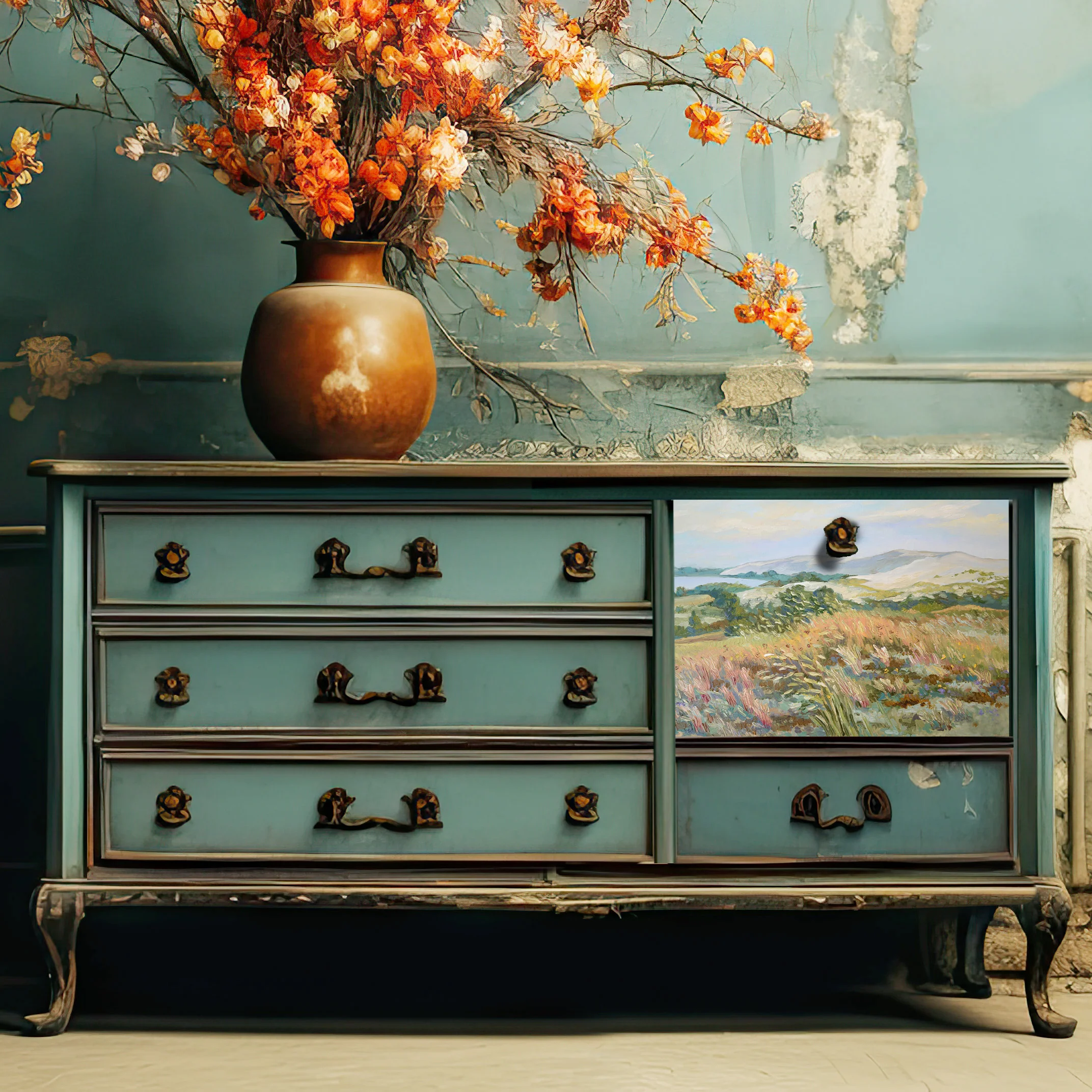 Dècoupage Vintage Quadro - Vento Di Campagna - Image 2