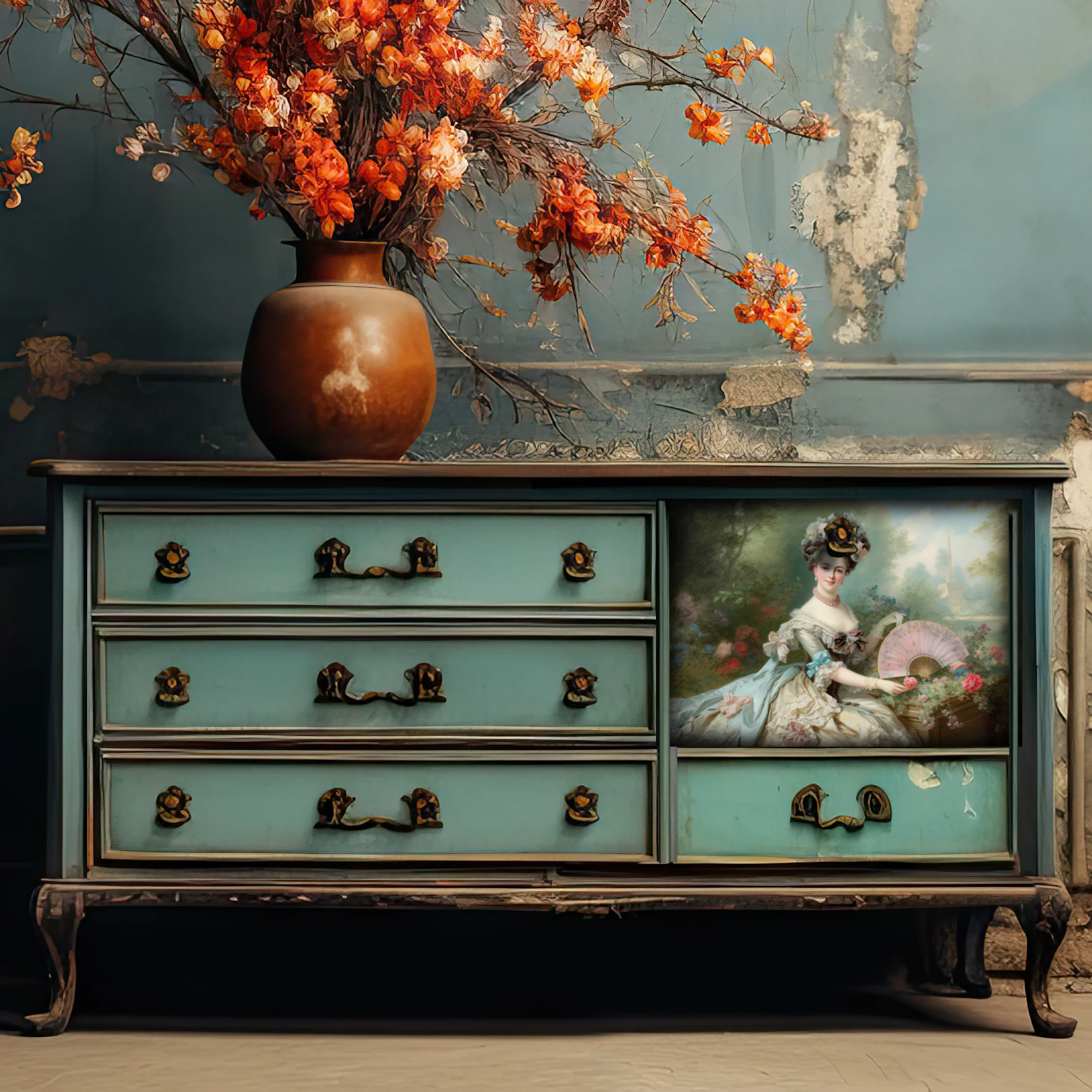 Dècoupage Vintage Quadro - Regina Irina - Image 2