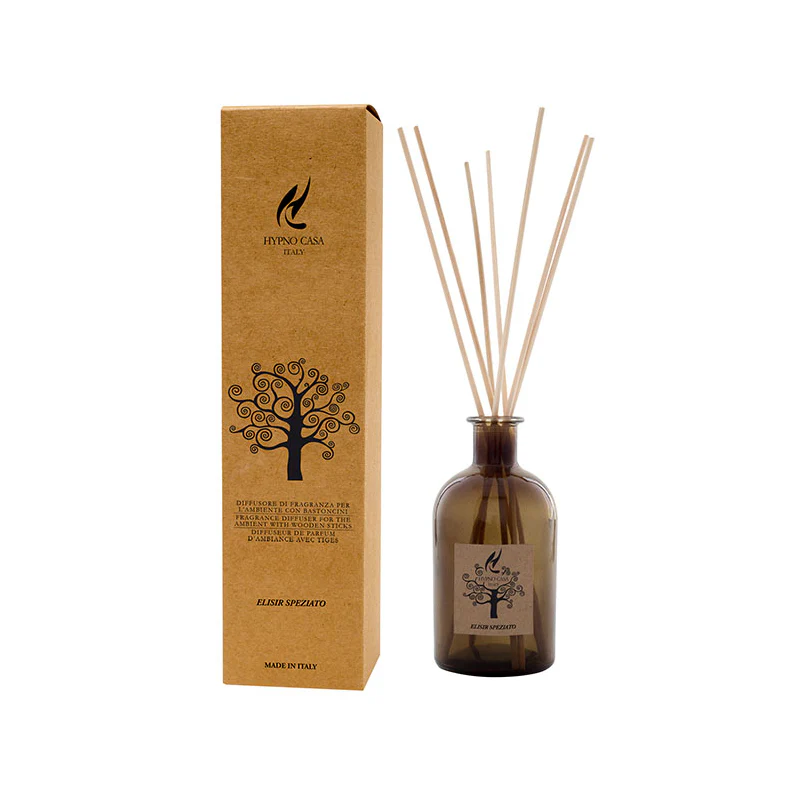 Diffusore a bastoncino, essenza naturale "Elisir Speziato", 100 ml