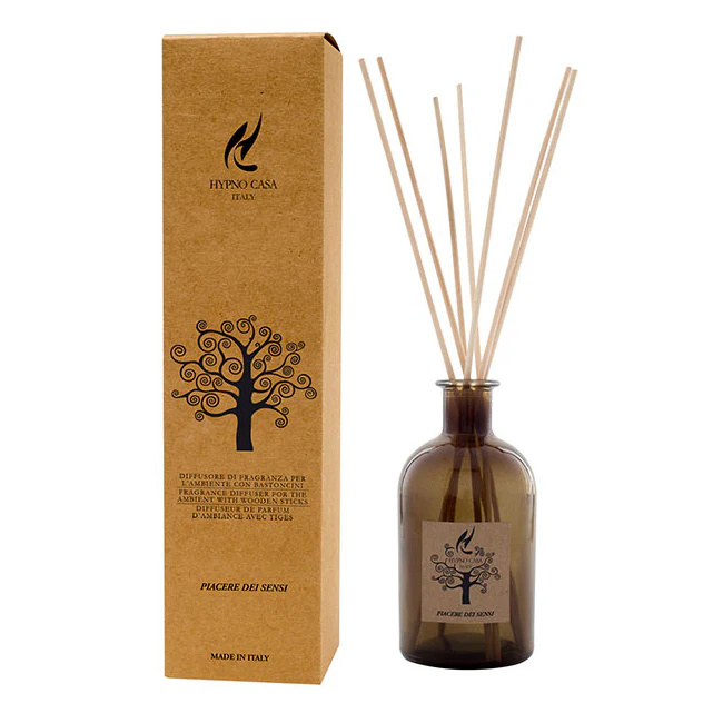 Diffusore a bastoncino, essenza naturale "Piacere dei Sensi", 250 ml
