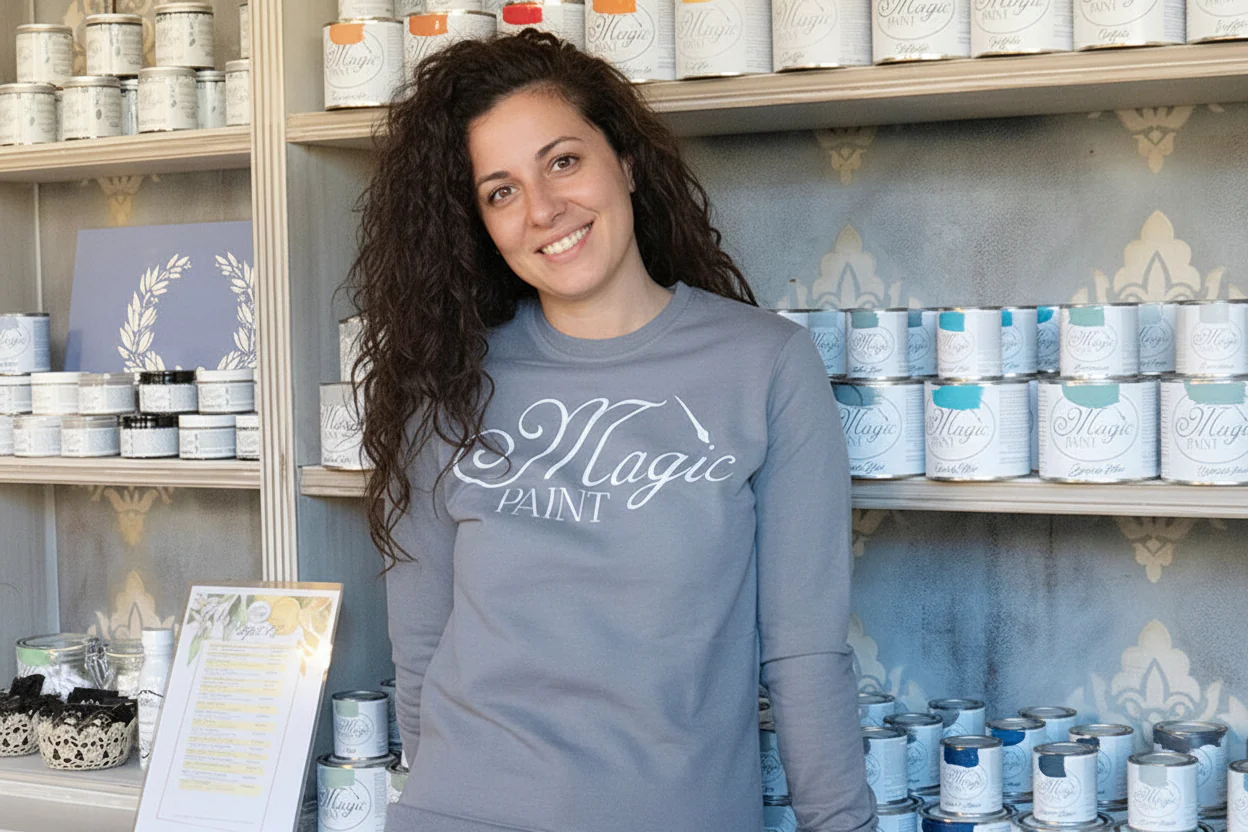 Felpa Magic Paint Grigio Scuro
