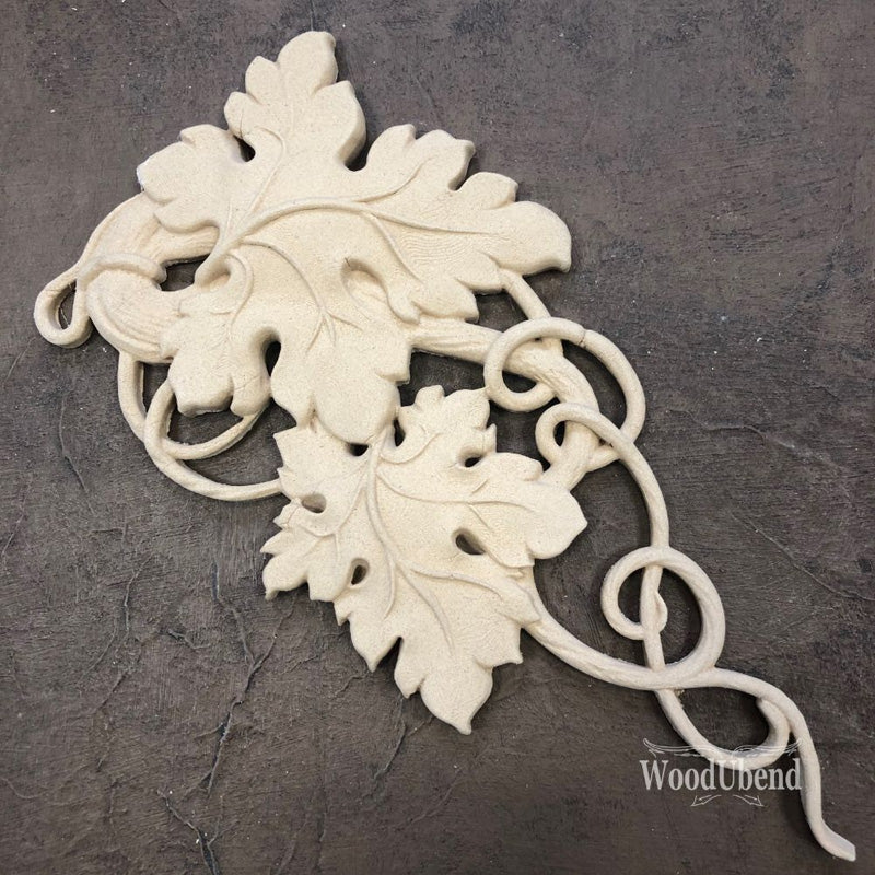 Fregio Decorativo "Foglia D'uva", WoodUbend