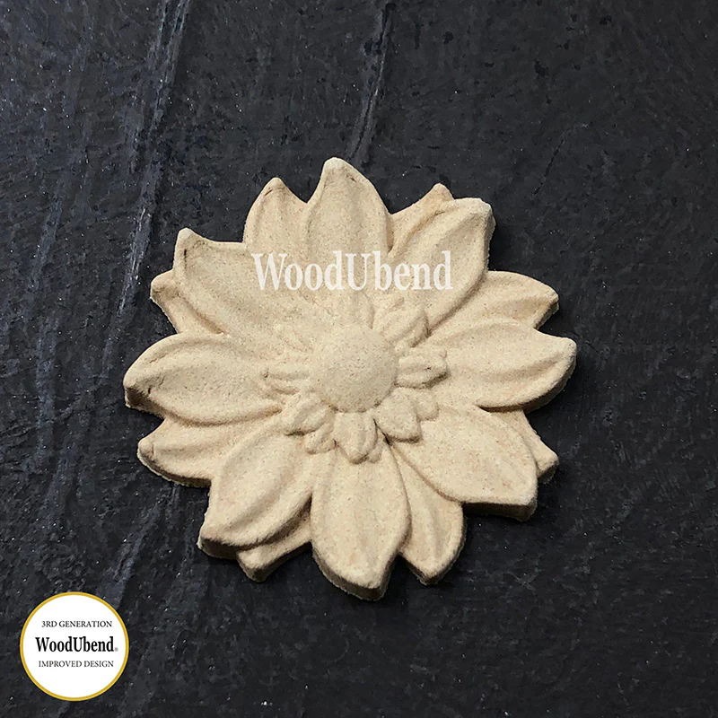 Fregio Decorativo “Stella floreale”, WoodUbend