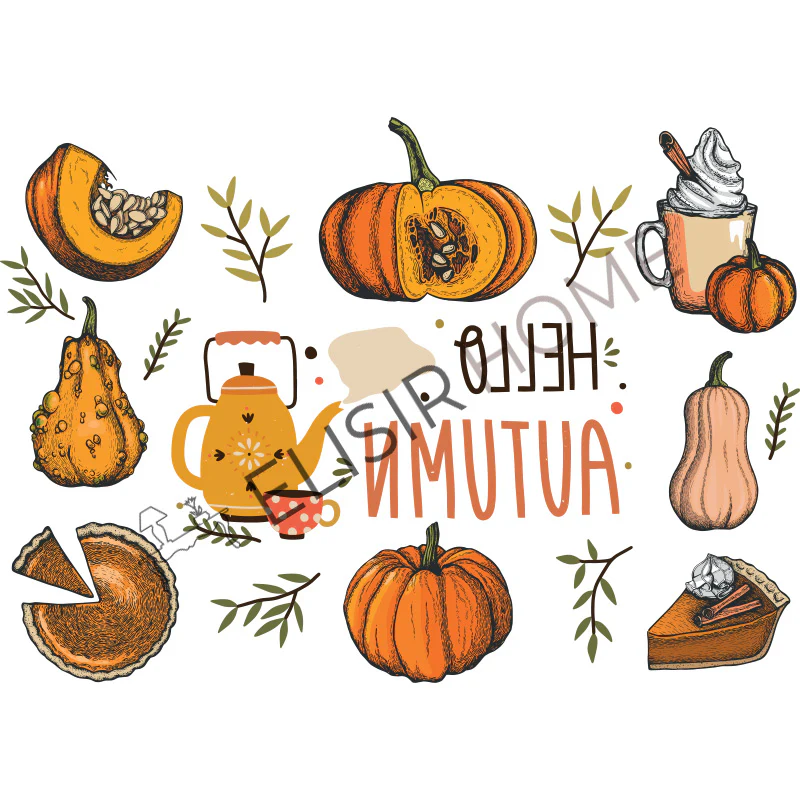 Imagen Transferible “AUTUNNO, PUMPKIN PIE” 28×40 cm - Image 2