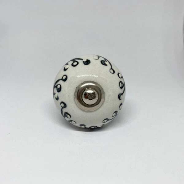 Pomello in ceramica “Daisy Black”