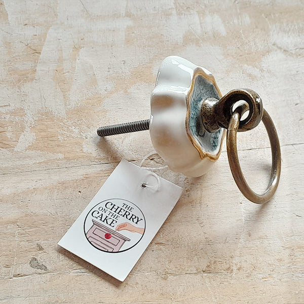 Pomello in ceramica “Batti-cassetto Grigio " - Image 2