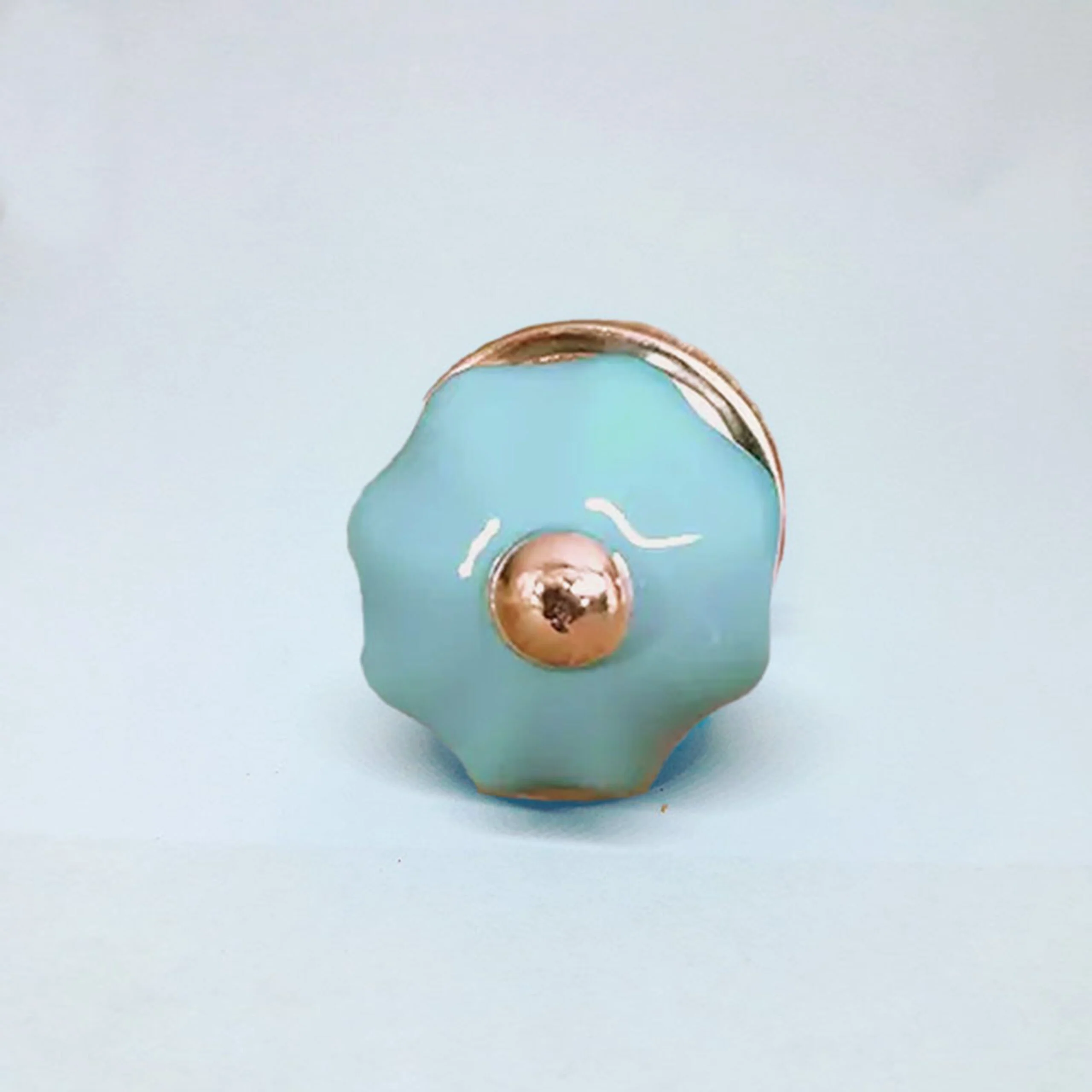 Pomello in ceramica “Light Blue Small Flower"