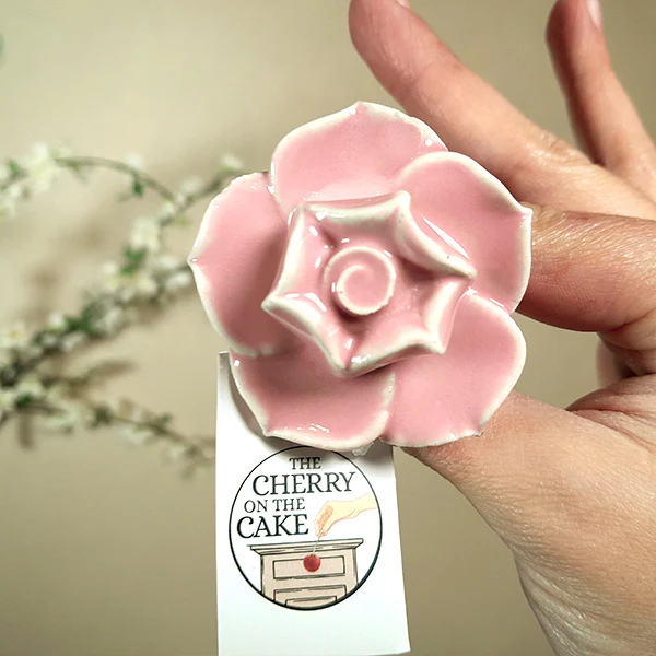 Pomello in ceramica “Rosa Delicata" - Image 3