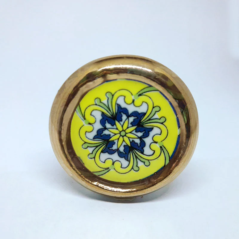 Pomello in ceramica “Tondo Sicily Giallo"