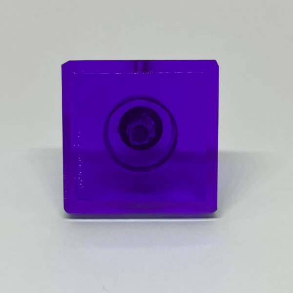 Pomello in vetro "Ametista" blu
