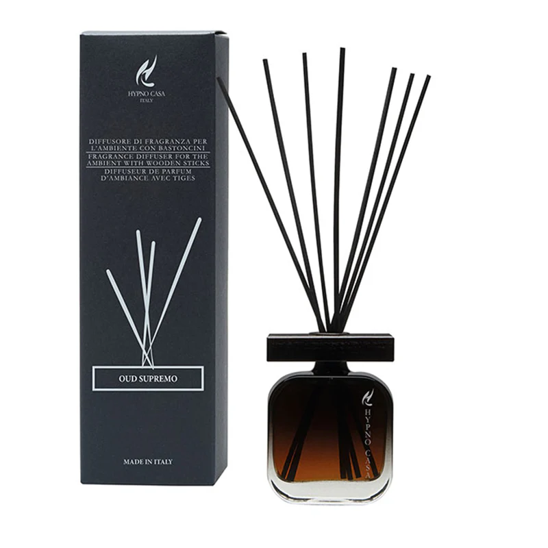 Profumatore “Oud Supremo” Diffusore a bastoncino, Hypno Casa, 100 ml