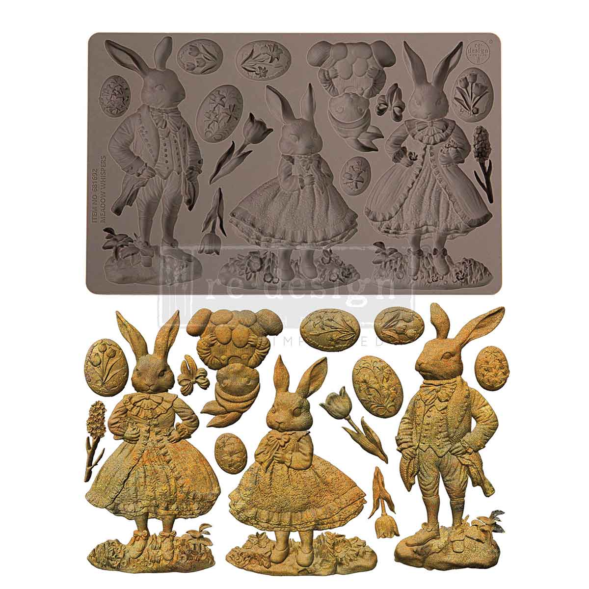 Redesign Decor Moulds "Meadow Whispers" 12,7 × 20,3 cm