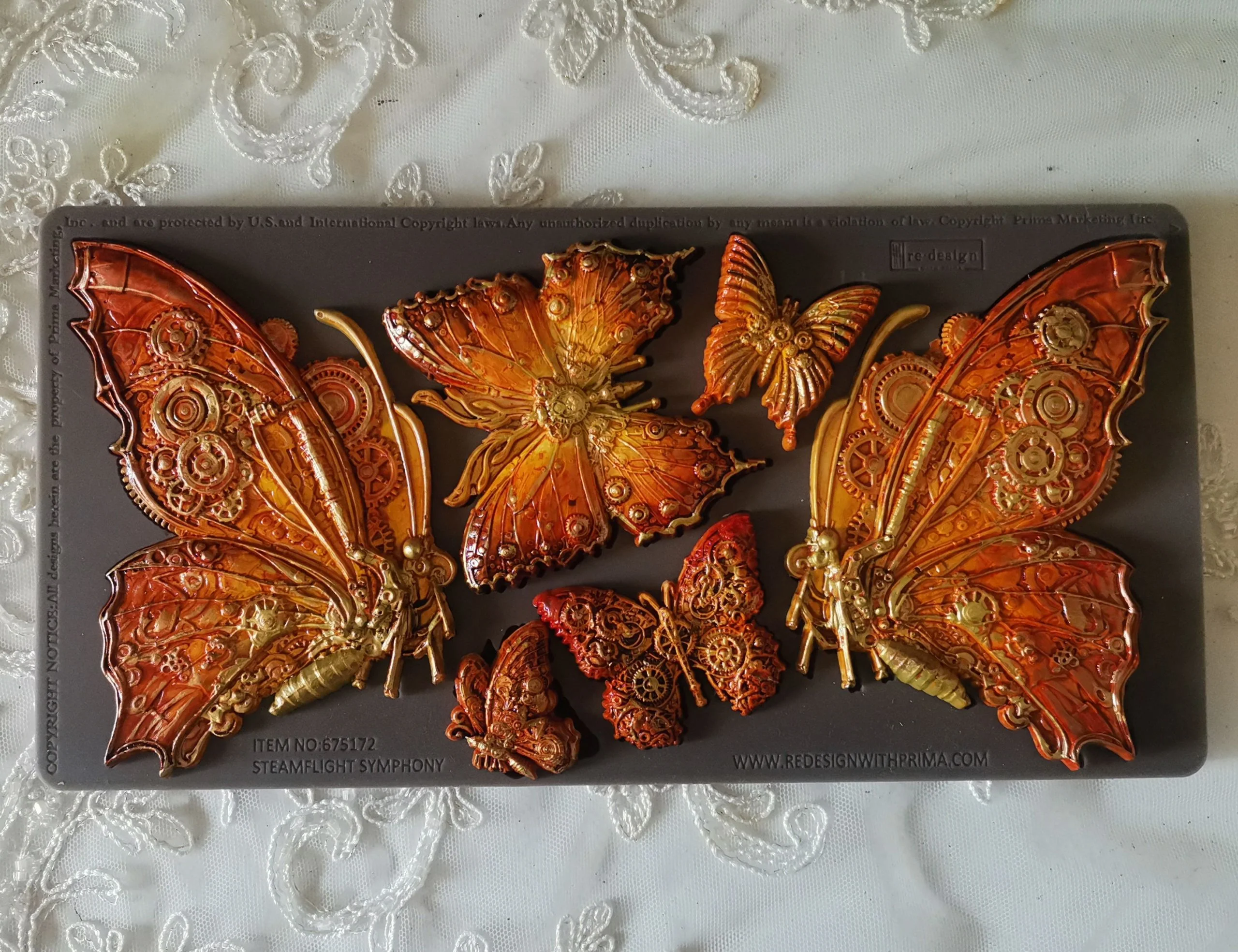 Redesign Decor Moulds “Steamflight Symphony” 12 x 25 cm - Image 6